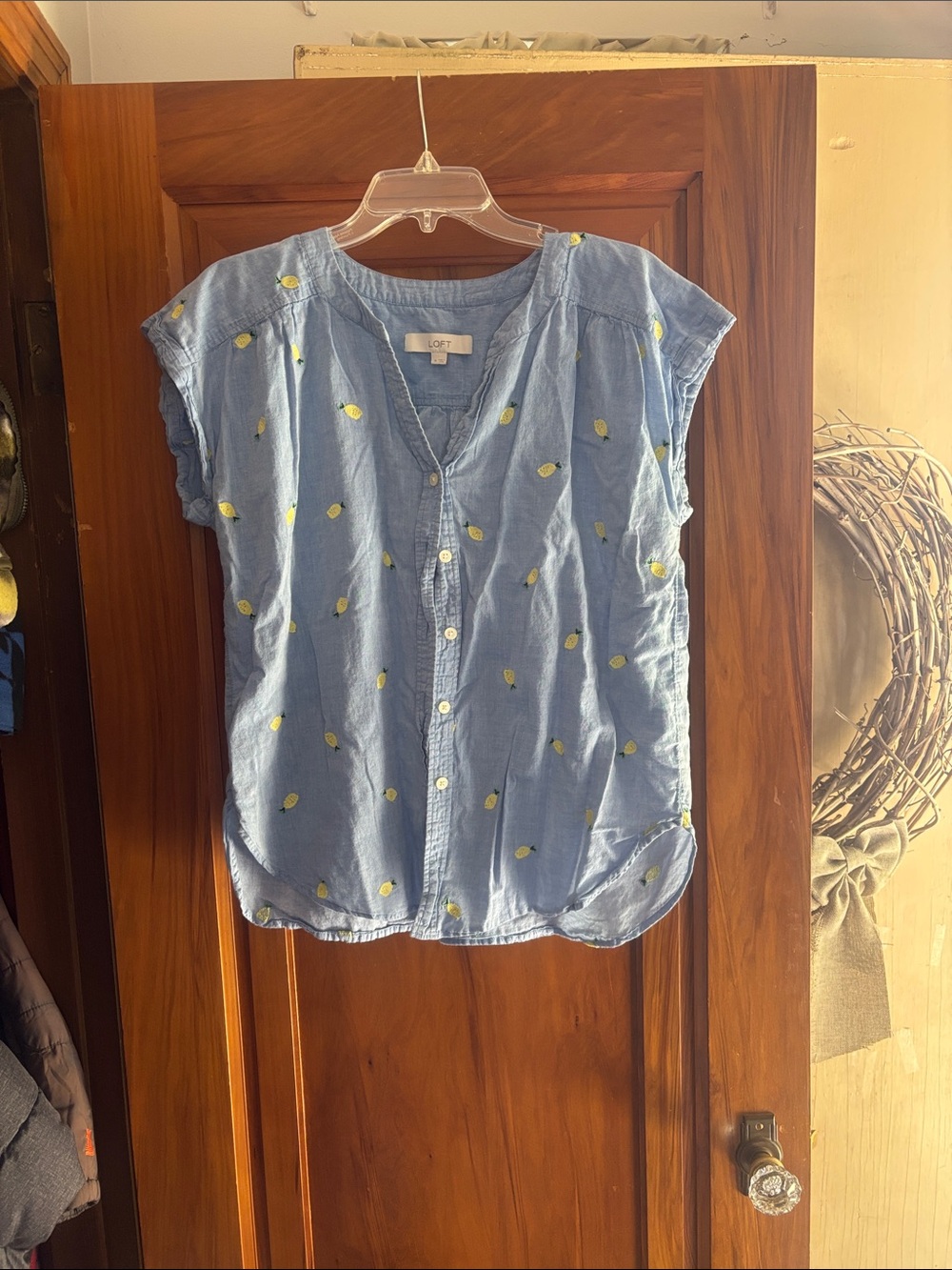 Loft lemon blouse! - Picture 1 of 2